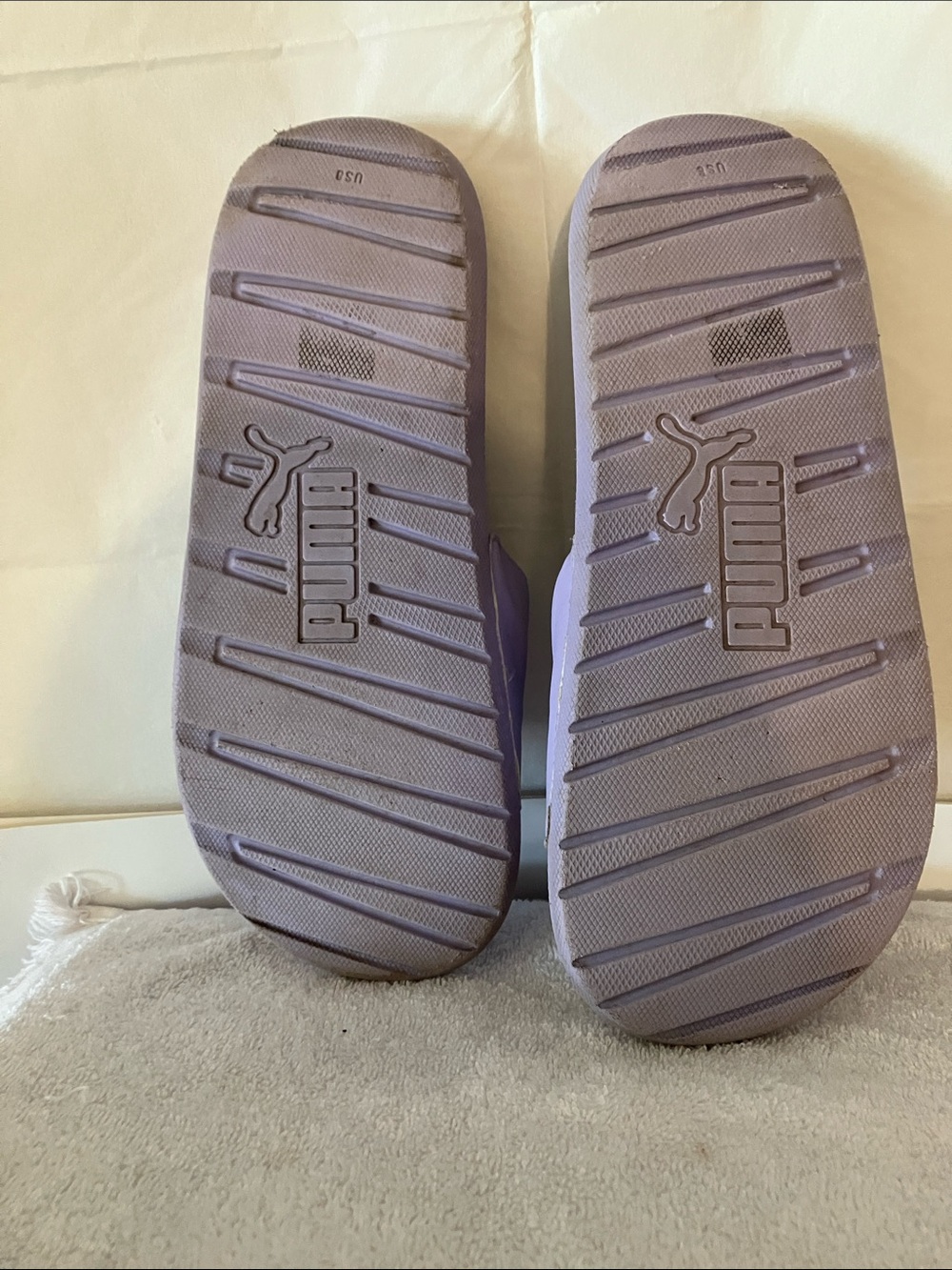 Puma Cool Cat 2.0 Women’s Sz 8 Sports Slides Lavender & Silver Colorway - Picture 4 of 9